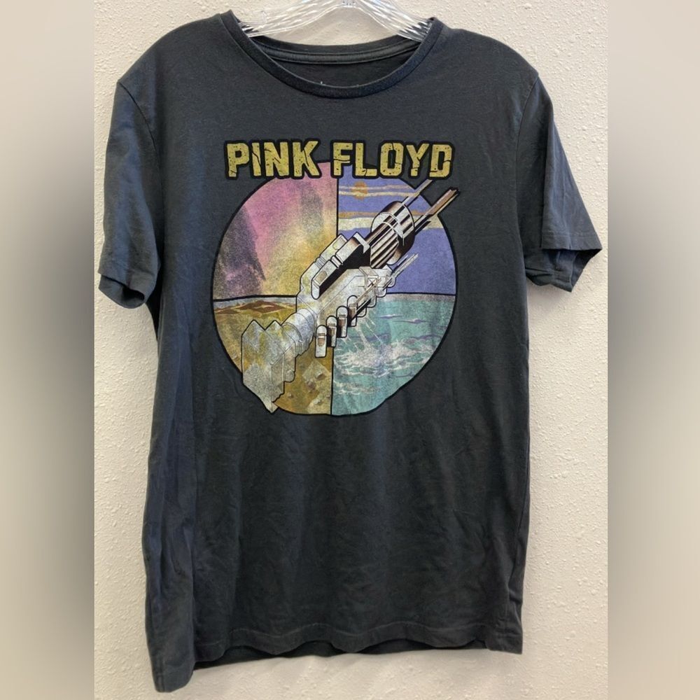 Pink Floyd Grey Graphic Band T-Shirt size small #735